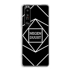 Negenduust geometrisch: Sony Xperia 1 III Transparant Hoesje