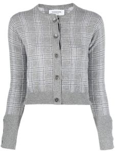 Thom Browne cardigan Pow en cachemire à col rond - Gris