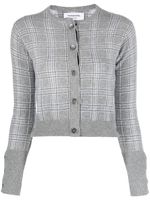 Thom Browne cardigan Pow en cachemire à col rond - Gris - thumbnail