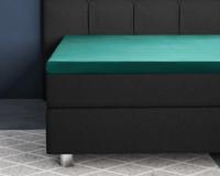 Primaviera Deluxe Topper Satijn Hoeslaken Donker Groen 160 x 220 cm