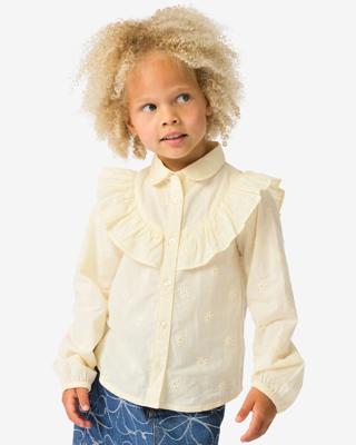 HEMA Kinderblouse Volant Zand (zand)