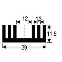 Fischer Elektronik 10018936 SK 09 37,5 SA Koellichaam 8.6 K/W (l x b x h) 37.5 x 29 x 11.5 mm TO-220, SOT-32