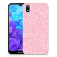 Huawei Y5 (2019) | TPU Case | White Flowers