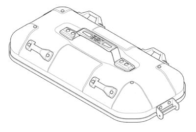 GIVI DLM36 Bovenschaal, Onderschaal & deksel voor koffers op de moto, Links Aluminium ZDLM36ALCM