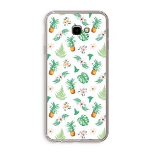 Ananas bladeren: Samsung Galaxy J4 Plus Transparant Hoesje