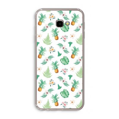 Ananas bladeren: Samsung Galaxy J4 Plus Transparant Hoesje