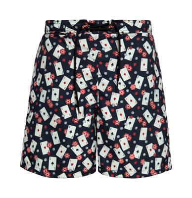 King Kerosin Casino Swim Shorts Black-XL