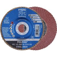 PFERD 67708125 PFC 125 A 80 SG STEELOX Lamellenschijf Diameter 125 mm Boordiameter 22.23 mm RVS, Staal 10 stuk(s) - thumbnail