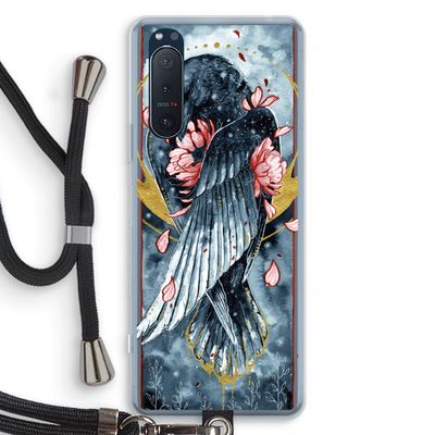 Golden Raven: Sony Xperia 5 II Transparant Hoesje met koord