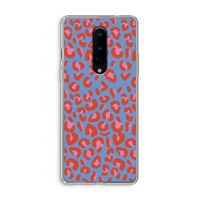 Leopard blue: OnePlus 8 Transparant Hoesje