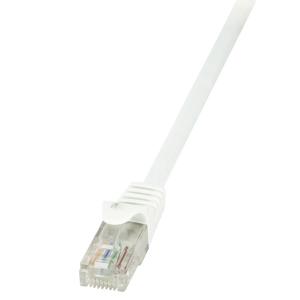 LogiLink CP2011U RJ45 Netwerkkabel, patchkabel CAT 6 U/UTP 0.25 m Wit Snagless 1 stuk(s)