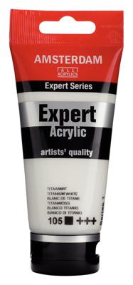 Royal Talens Amsterdam Expert Series Acrylverf Tube 75 ml - Titaanwit 105