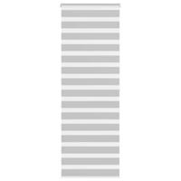 VidaXL Zebra rolgordijn 75x200 cm stofbreedte 70,9 cm lichtgrijs