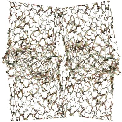 Camouflage leger net - 4x - decoratie - katoen - 240 x 100 cm - militair themafeest