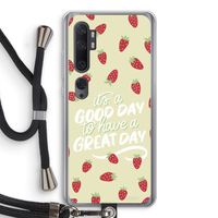 Don't forget to have a great day: Xiaomi Mi Note 10 Transparant Hoesje met koord