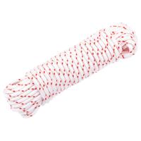 VidaXL Trekkoord startkoord wit en rood ø4 mm 10 m nylon