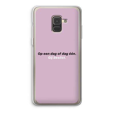 gij beslist: Samsung Galaxy A8 (2018) Transparant Hoesje