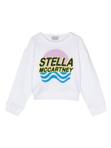 Stella McCartney Kids sweat à logo imprimé - Blanc