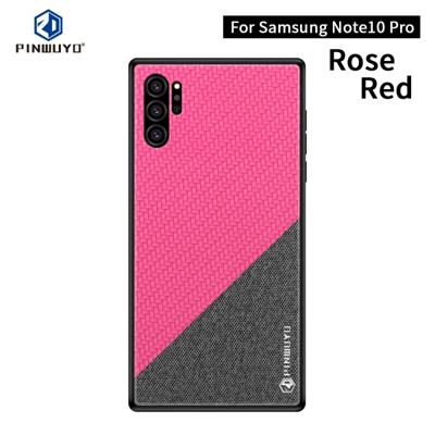PINWUYO Honors-serie schokbestendige PC + TPU beschermende case voor Galaxy Note10 + (rood)