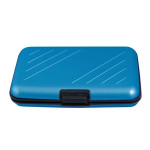 Kaarthouder Pasjeshouder Aluminium Wallet Portemonnee Pasjes, Blauw