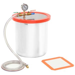 VidaXL Vacuümkamer 18,9 l roestvrij staal