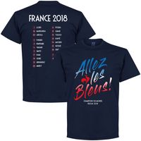 Frankrijk Allez Les Bleus WK Selectie 2018 T-Shirt