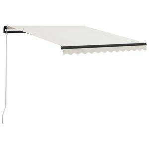 VidaXL Luifel handmatig uittrekbaar 300x250 cm crème