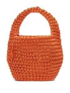 JW Anderson grand sac seau Popcorn en crochet - Orange