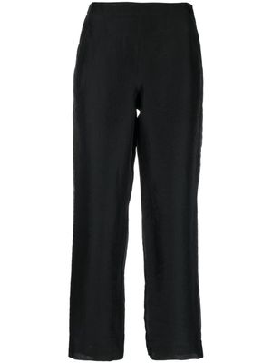 Giorgio Armani Pre-Owned pantalon en soie à coupe ample (années 2000) - Noir