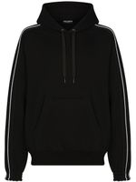 Dolce & Gabbana hoodie à bande logo - Noir