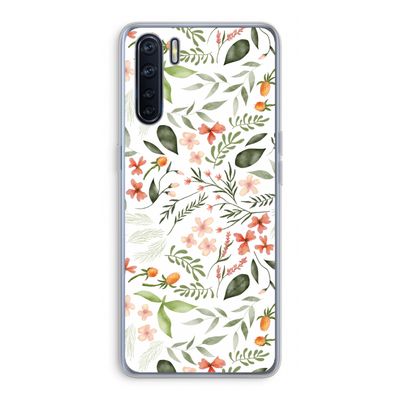 Sweet little flowers: Oppo A91 Transparant Hoesje