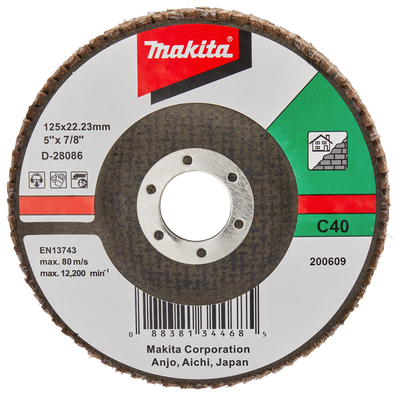 Makita Accessoires Lamellenschuurschijf 125mm C40 - D-28086 - D-28086