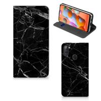 Samsung Galaxy M11 | A11 | Standcase | Marmer Zwart - Origineel Cadeau Vader