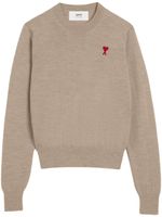 AMI Paris Ami de Coeur wool jumper - Tons neutres