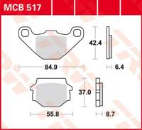 TRW Remblokken, en remschoenen voor de moto, MCB517 Allround organisch