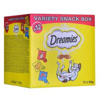 DREAMIES Variety Snack Box - Kattensnoepje - 12x60 g