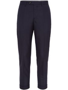 Brunello Cucinelli pantalon de costume à coupe fuselée - Bleu