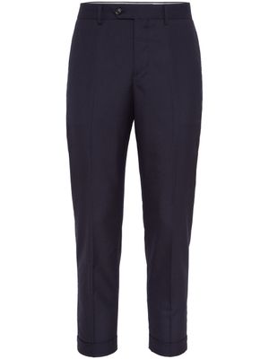 Brunello Cucinelli pantalon de costume à coupe fuselée - Bleu
