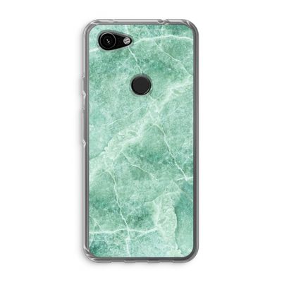 Groen marmer: Google Pixel 3a Transparant Hoesje