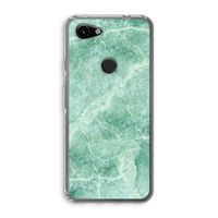 Groen marmer: Google Pixel 3a Transparant Hoesje