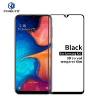PINWUYO 9u 3D gebogen gehard glas film voor Galaxy A20 (zwart)