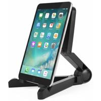 Benson Tablet houder / standaard - zwart - kunststof - 180 graden roteerbaar - antislip