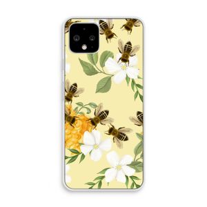 No flowers without bees: Pixel 4 Transparant Hoesje