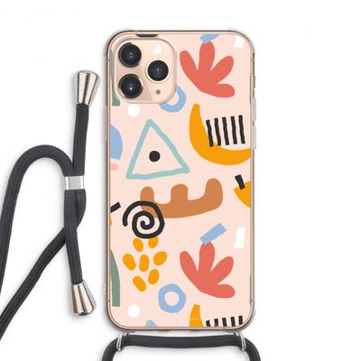 Abstract: iPhone 11 Pro Max Transparant Hoesje met koord