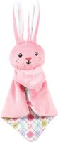Puppy tiny pluche konijn knuffeldoekje roze - thumbnail