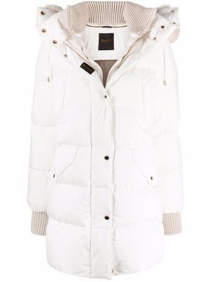 Moorer veste matelassée Tepa à fermeture zippée - Blanc