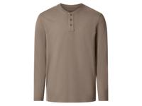 esmara Men Heren longsleeve (Lichtbruin, XL)