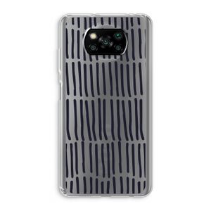 Moroccan stripes: Xiaomi Poco X3 NFC Transparant Hoesje