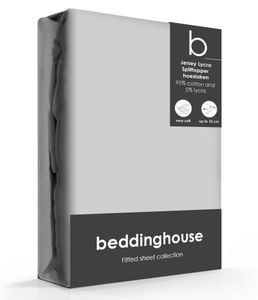 Beddinghouse Splittopper Hoeslaken Jersey-Lycra Lightgrey-160 x 200/220 cm