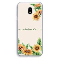 Zonnebloemen: Samsung Galaxy J3 (2017) Transparant Hoesje